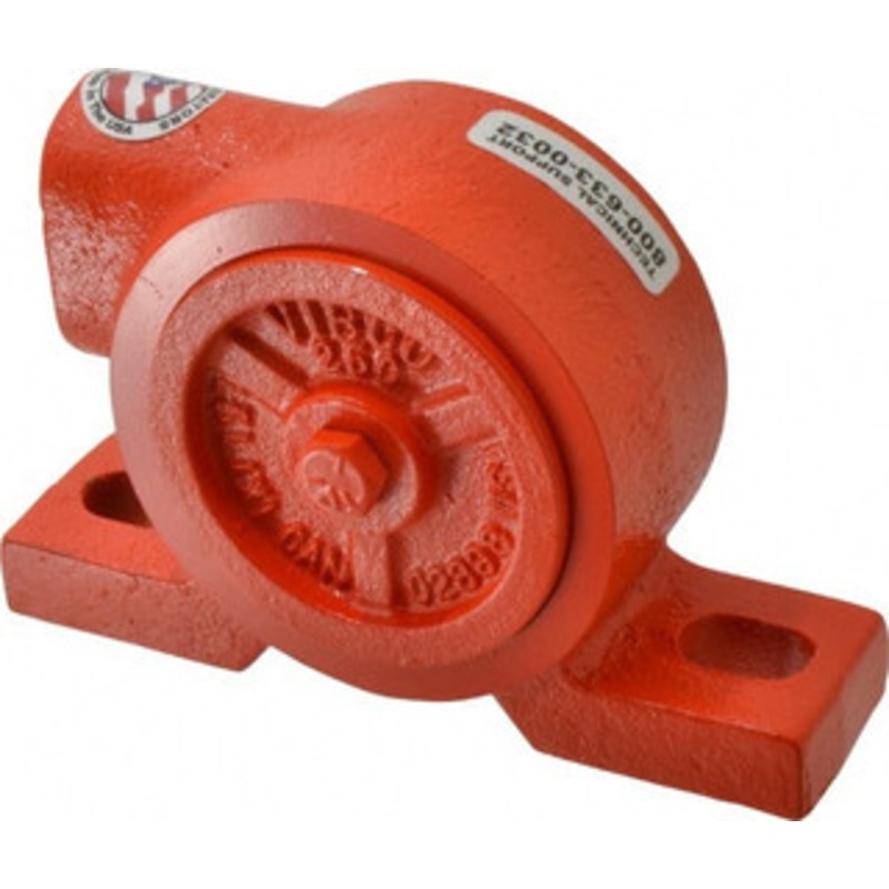 Vibco Vibrators 380 Lb. Force, 13 Cubic Feet per Minute, 11,000 RPM, 72 Decibel, Pneumatic Vibrator 5-9/16 Long x 1-1/2 Wide x 3-1/2 High, 1/4 Port Inlet, 1/4 Port Outlet V-25CI – 36675023