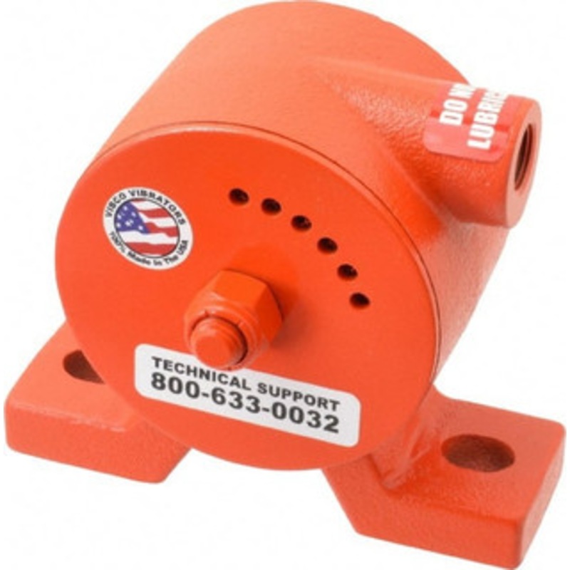 Vibco Vibrators 600 Lb. Force, 11 Cubic Feet per Minute, 6,800 RPM, 69 Decibel, Pneumatic Vibrator 5-5/16 Long x 1-1/2 Wide x 4-5/8 High, 3/8 Port Inlet VS-320CI – 36674869