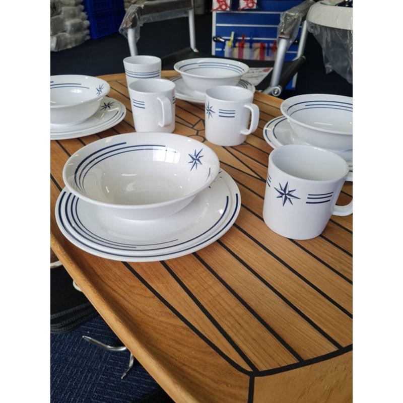 Dinner Set with Star Design Set of 16