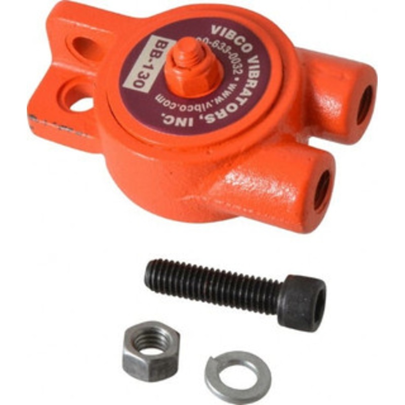 Vibco Vibrators 80 Lb. Force, 7-1/2 Cubic Feet per Minute, 19,000 RPM, 72 Decibel, Pneumatic Vibrator 3-3/4 Long x 1-15/16 Wide x 2-1/4 High, 1/4 Port Inlet, 1/4 Port Outlet BB-130CI – 36674901