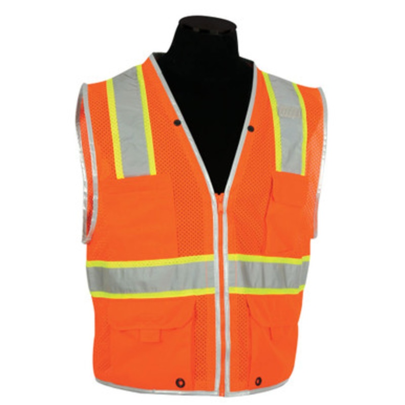 1511 Orange Brillant Series HD Mesh Vest