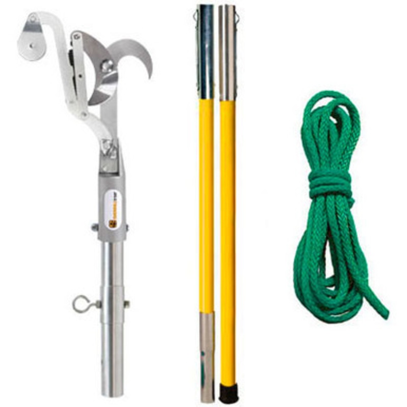 Marvin Bull Pruner Set with 2 8ft Notch Fiber Glass Poles