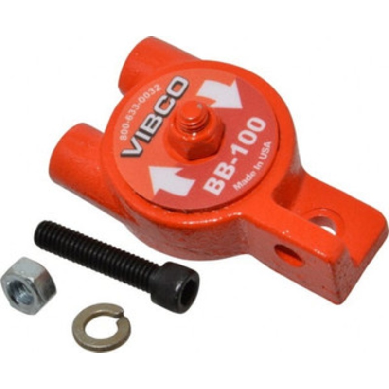 Vibco Vibrators 55 Lb. Force, 6 Cubic Feet per Minute, 24,000 RPM, 75 Decibel, Pneumatic Vibrator 3-1/4 Long x 1-9/16 Wide x 1-7/8 High, 1/8 Port Inlet, 1/8 Port Outlet BB-100CI – 36674893