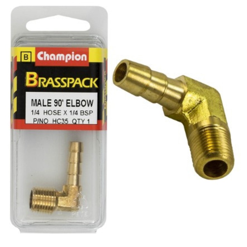 Brass Male Elbow 1/4 x 1/4inch