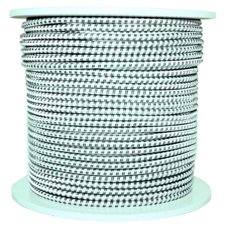 Shockcord White Fleck 8mm x 1metre