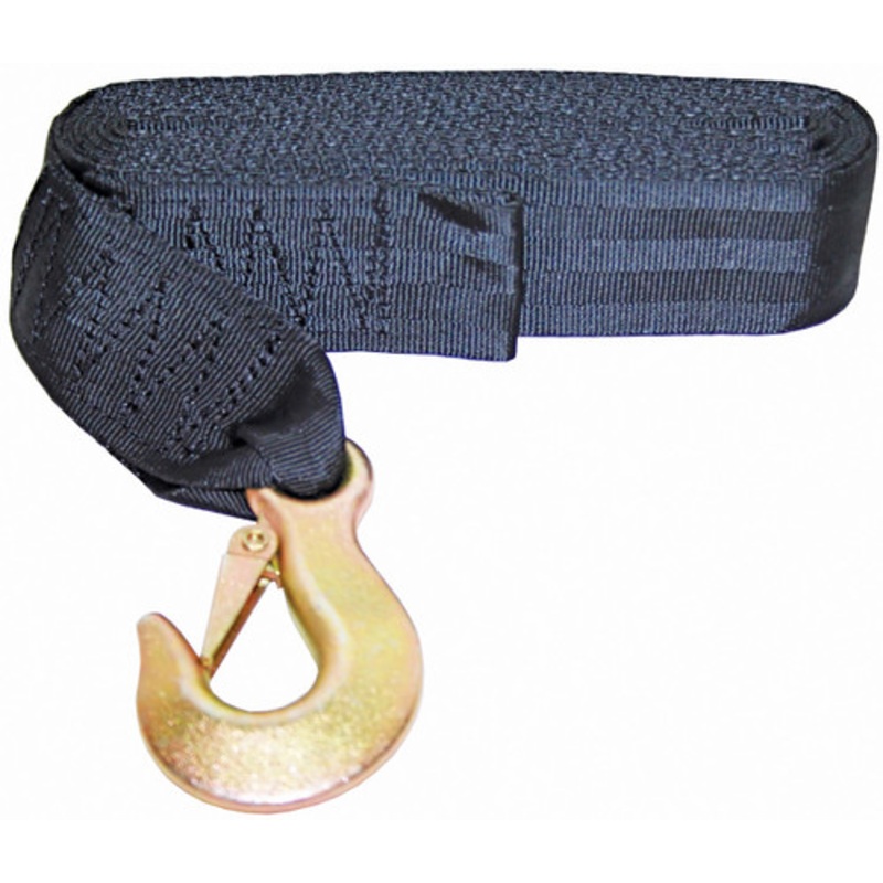 Trailer Winch Strap & Snap Hook 4.5metres