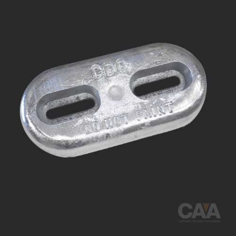 Anode Slotted Holes 305 x 145 x 35mm