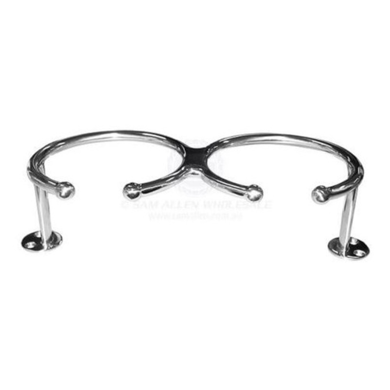 Double Stainless Steel Surface Mount Drink Holder