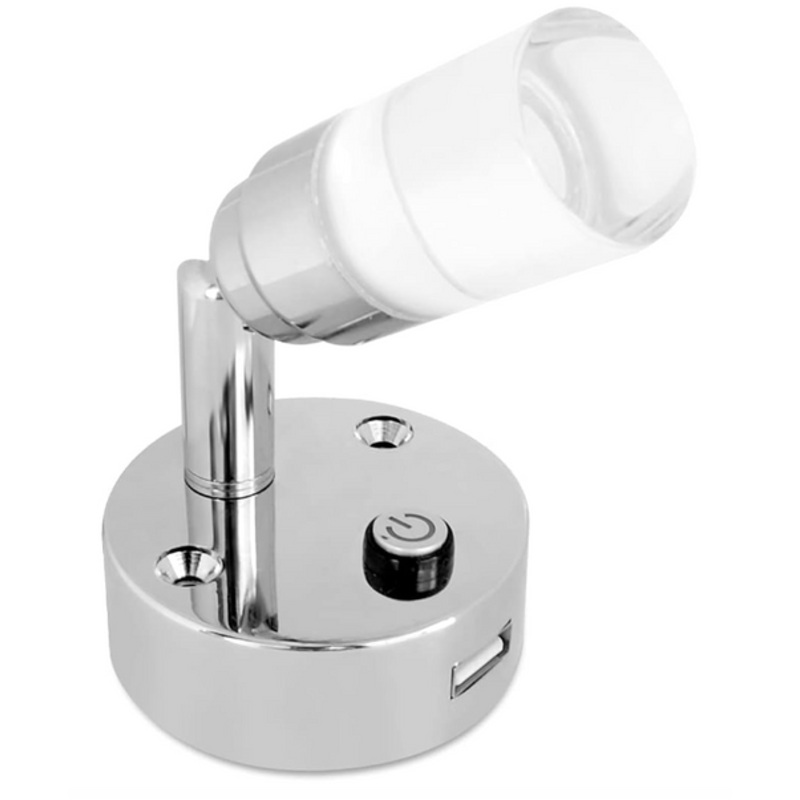 Light – Cabin 12v Bunk Crystal with USB