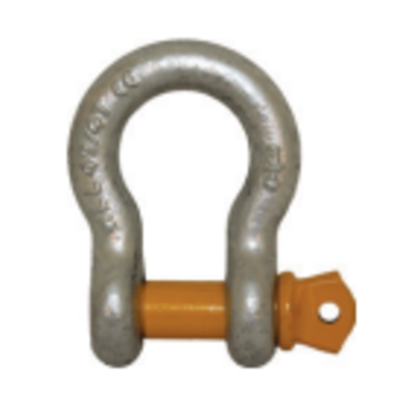 Yellow Pin Rated Bow Shackle 16mm
