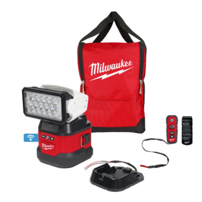 Milwaukee M18 Utility Remote Control Search Light w/ Portable Base
