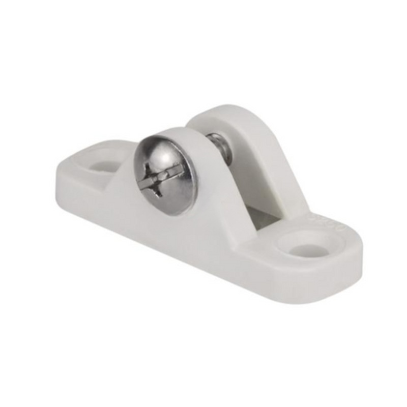 Canopy Deck Mount White Nylon Low Profile