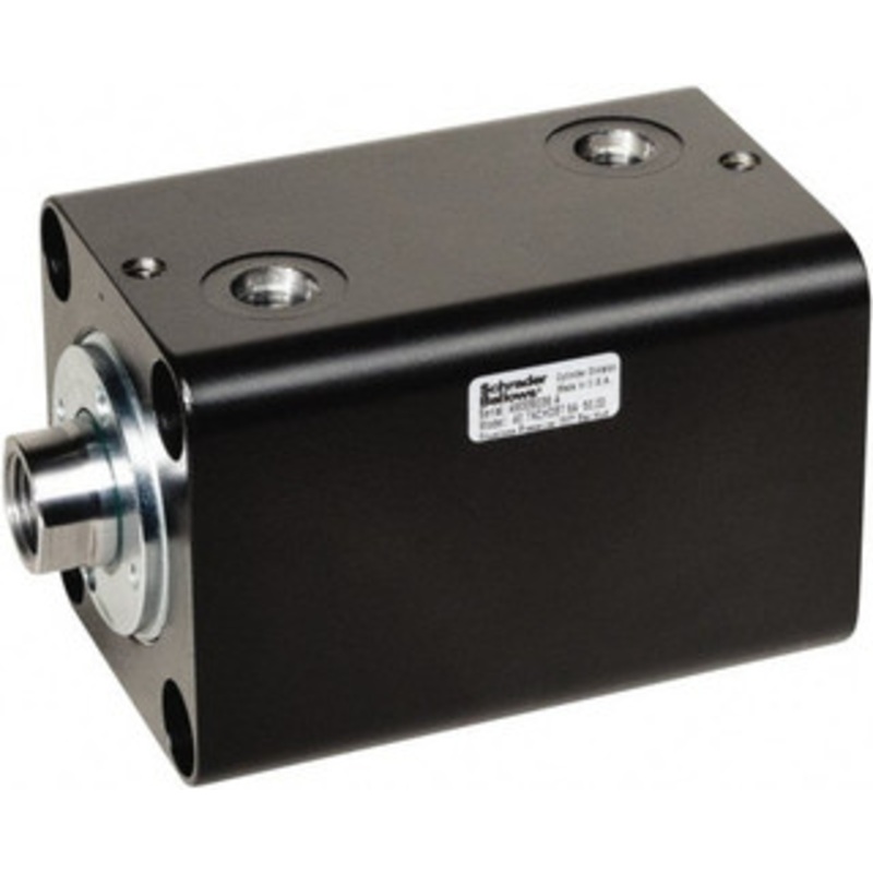 Schrader Bellows 50 Bore, 28 Rod Diam, Double Acting Steel Body Compact Hydraulic Cylinder 3,000 psi Max Working Pressure, 174mm OAL, 3/4-16 Rod Thread, No. 4-40 Port, 100mm Stroke Length 1H000071637 – 37155421
