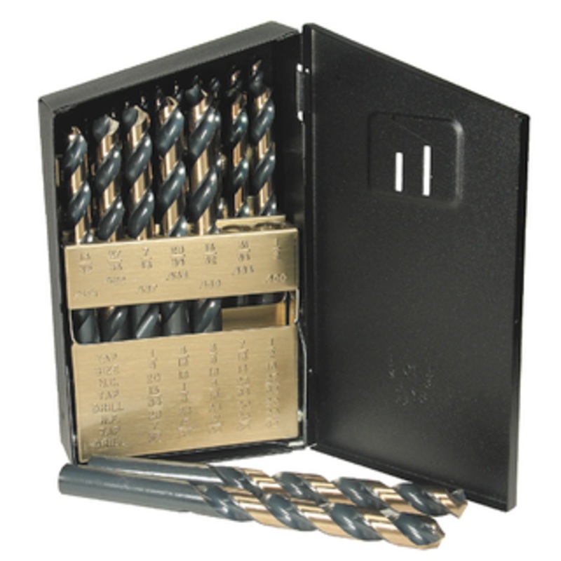 Viking 29 Piece Ultra Bor 135 Super Premium H.S.S. Jobbers Drill Set, 1/16 to 1/2 by 64ths Size – SS-29