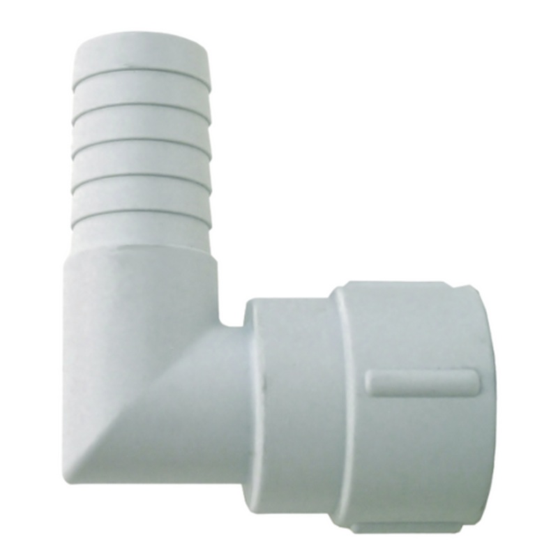 90 Degree Threaded Port 25mm hose