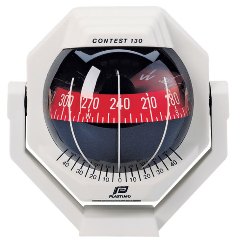Sailboat Compass Bracket Mount with Red Card