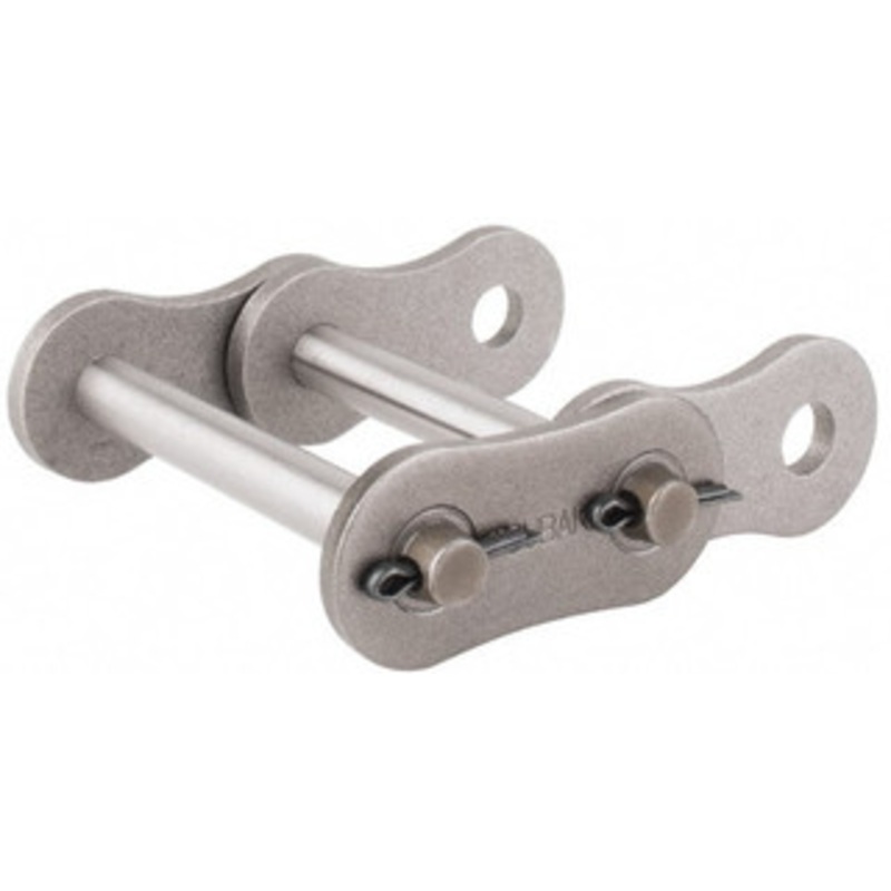 U.S. Tsubaki 1-1/2 Pitch, ANSI 120-2, Cottered Roller Chain Connecting Link Carbon Steel, For Use with Double Strand Chain 120-2CL – 92463397