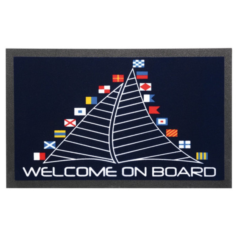 Mat – Welcome Aboard Flags 50 x 80cm