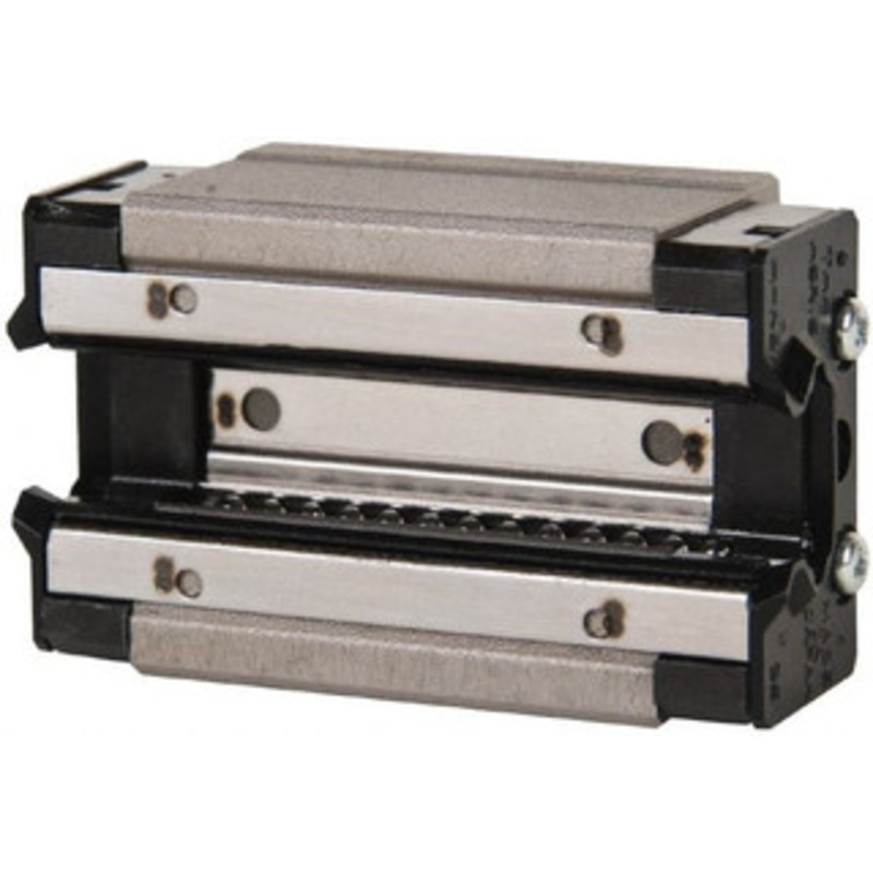 THK 56.6mm L x 34mm W x 23.3mm H, 26mm Transverse Hole Spcg, 26mm Lateral Hole Spcg, 4 Way HSR Block 9.5mm Overhang, 8.33 Kn Dynamic Capacity, M4x5 Hole, 13.5 kn Static Load Rating, 28 High Assembly HSR15R1SSGKBLOC – 85297000