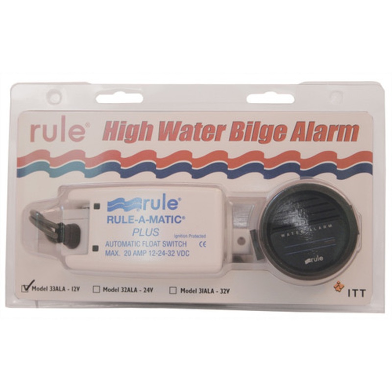 Bilge Pump Rule ‘High Water’ Alarm Kit 24v