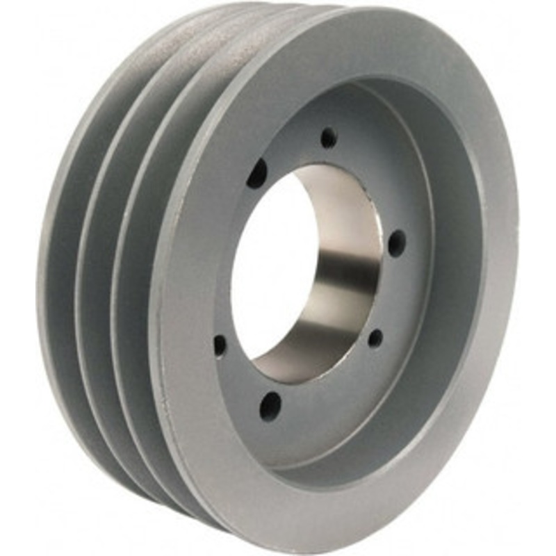 TB Woods 3 Groove, 1/2 to 2-15/16 Bore Diam, 8-1/2 Outside Diam, QD Bushed V Belt Sheave 8.5 5V Diam Belt Pitch 5V853 – 55519896