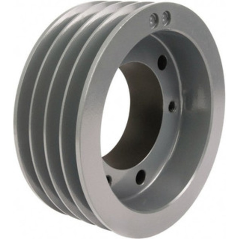 TB Woods 4 Groove, 7/8 to 3-1/2 Bore Diam, 9-1/4 Outside Diam, QD Bushed V Belt Sheave 9.3 5V Diam Belt Pitch 5V9254 – 55518880