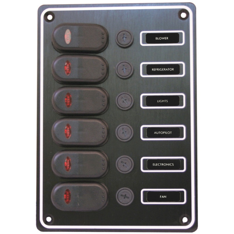Switch Panel 6 Gang