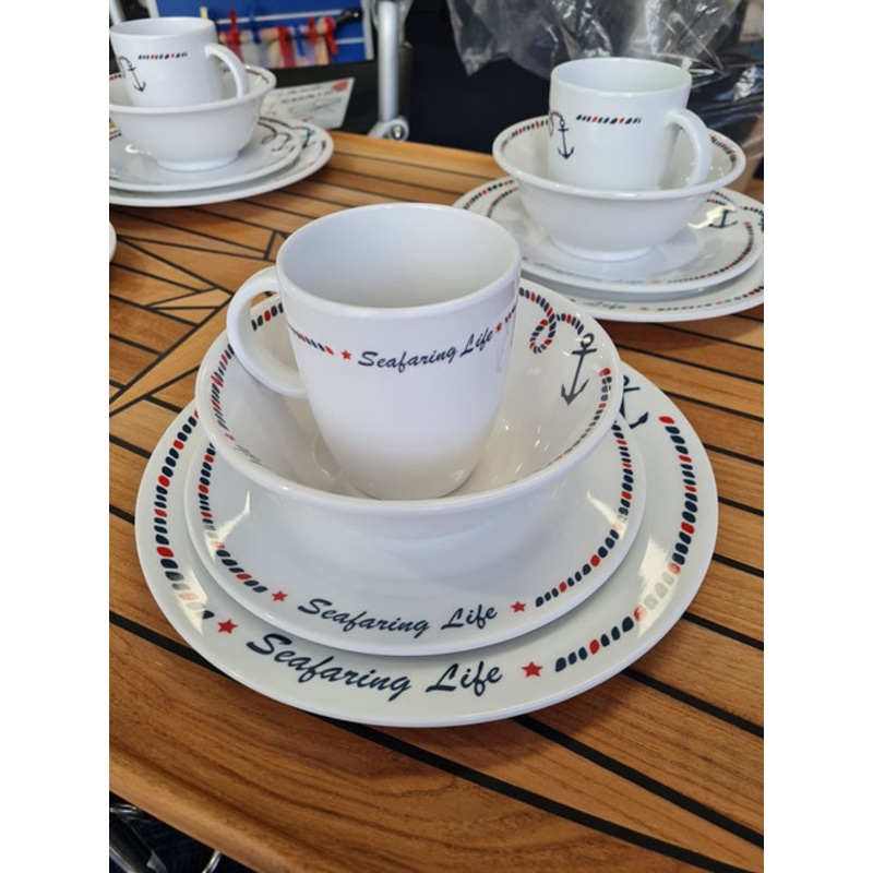 Bowl Set with Anchor Design Set of 6