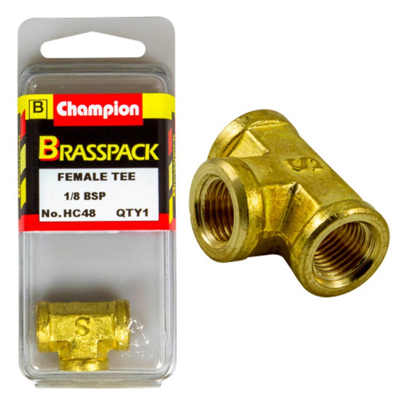 Brass T Female 1/8inch