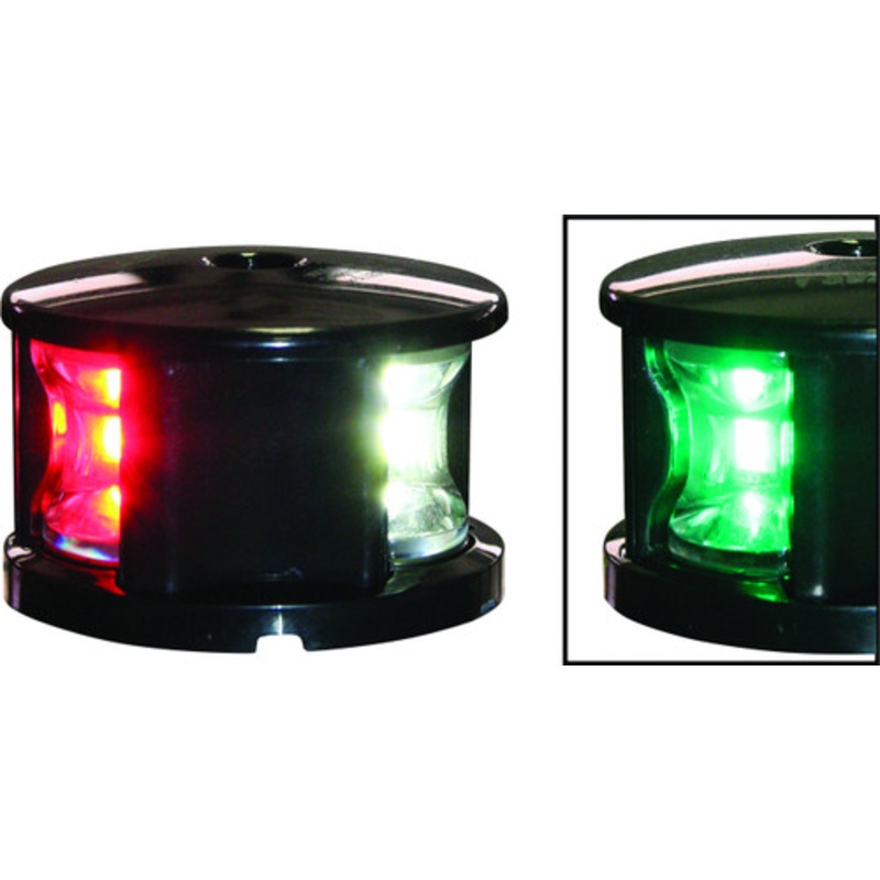 ‘FOS 12’ LED Tri-Colour Nav Light – White Horizontal mount