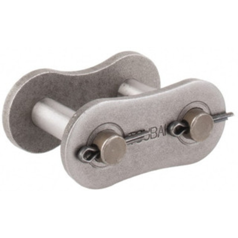 U.S. Tsubaki 1-1/4 Pitch, ANSI 100, Cottered Roller Chain Connecting Link Carbon Steel, For Use with Single Strand Chain 100CL – 74999475