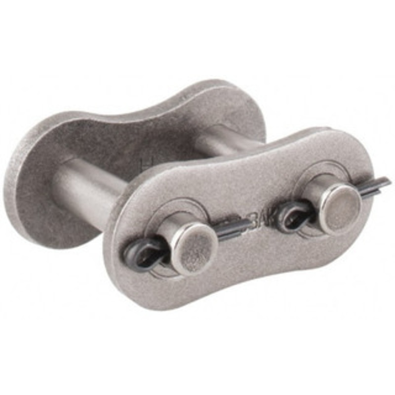 U.S. Tsubaki 1 Pitch, ANSI 80, Cottered Roller Chain Connecting Link Carbon Steel, For Use with Single Strand Chain 80CL – 71033823