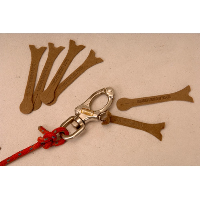 Pull Tags Leather Pack of 5