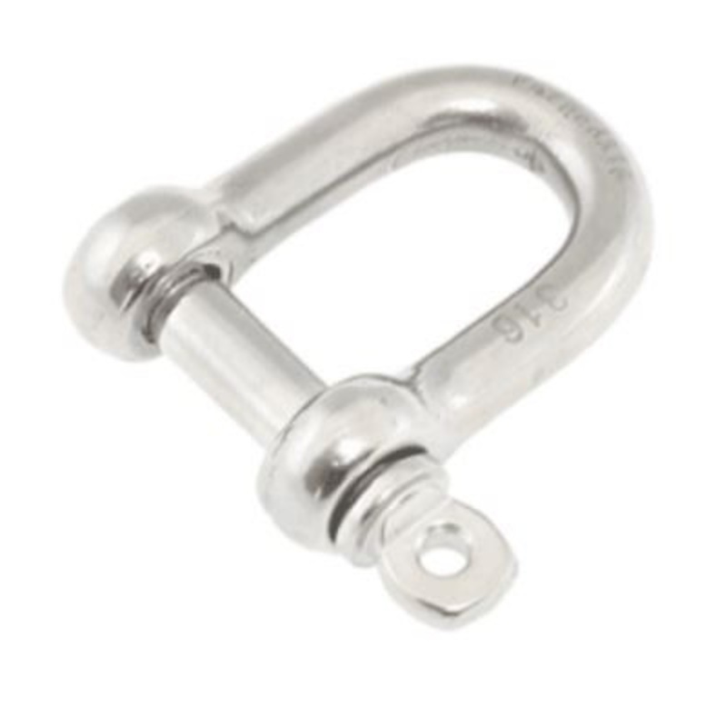 D Shackle Captive Pin 8mm