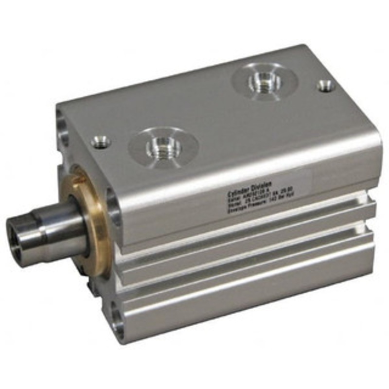 Schrader Bellows 50 Bore, 28 Rod Diam, Double Acting Aluminum Body Compact Hydraulic Cylinder 1,740 psi Max Working Pressure, 99mm OAL, 25mm Stroke Length 1H000040024 – 86157641