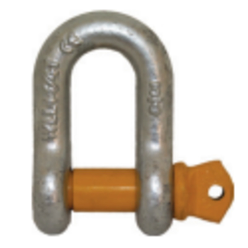Yellow Pin Rated D Shackle 13mm
