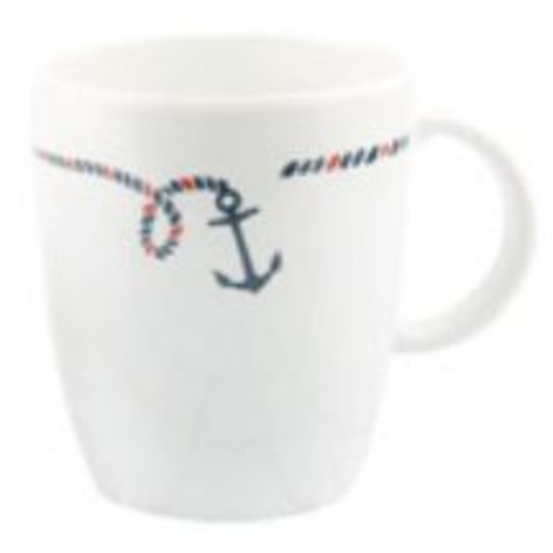 Mug with Anchor Design Set of 6