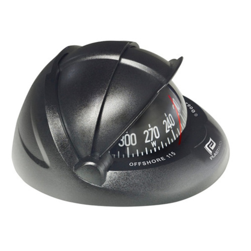 Compass Offshore 115 Black, Flush Mount, Flat Card