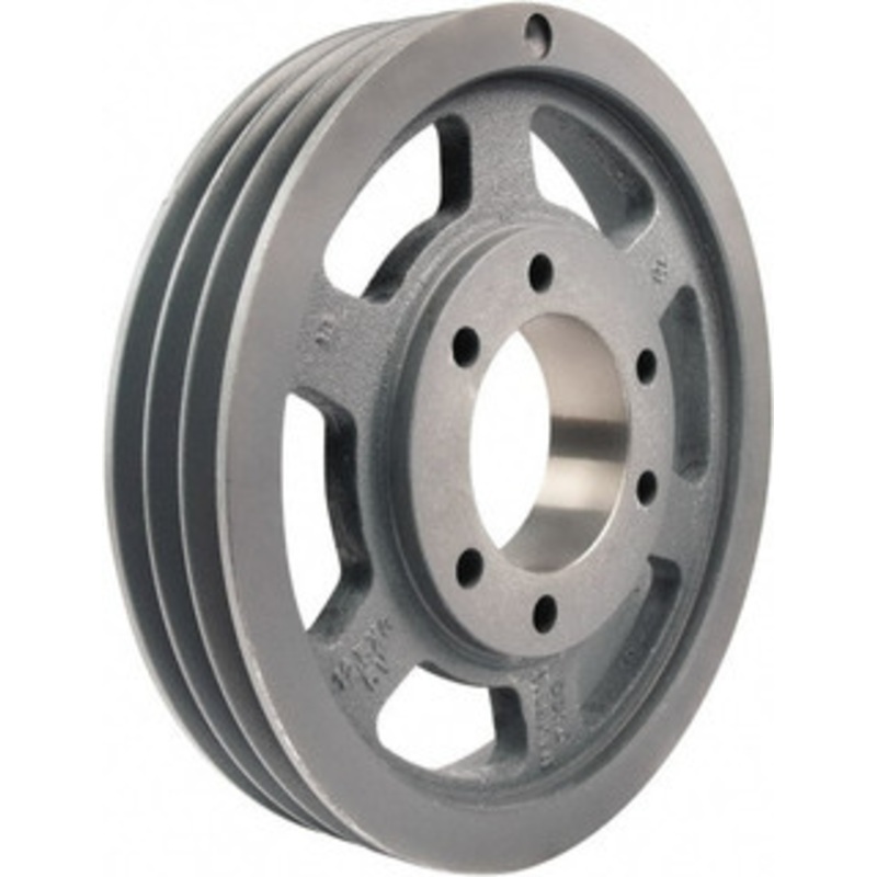 TB Woods 3 Groove, 7/8 to 3-1/2 Bore Diam, 13.2 Outside Diam, QD Bushed V Belt Sheave 13.2 5V Diam Belt Pitch 5V1323 – 55519037