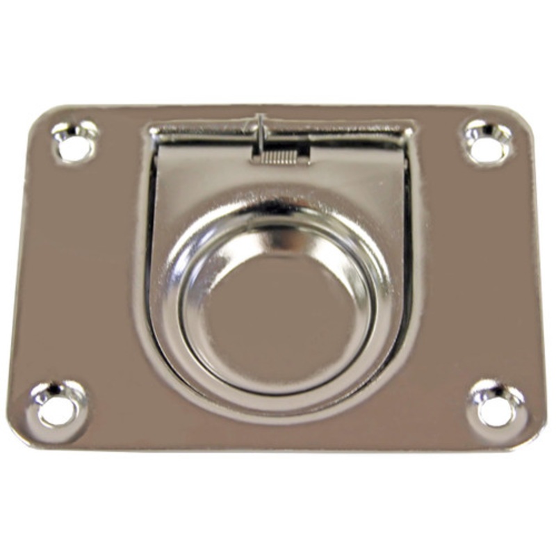 Flush Pull Stainless Steel 76 x 57mm