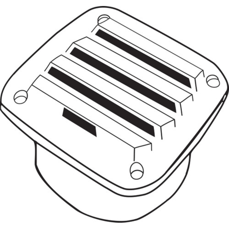 Blower Vent White – 100mm