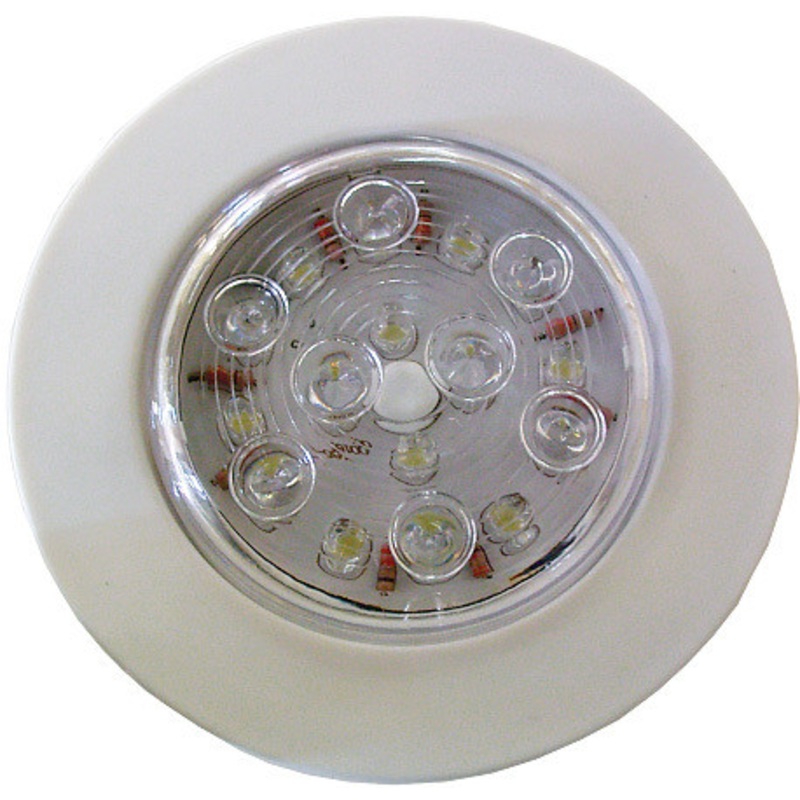 Light LED Wht Flush 12v