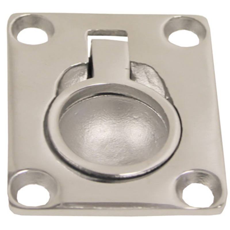Flush Pull Stainless Steel 48 x 38mm