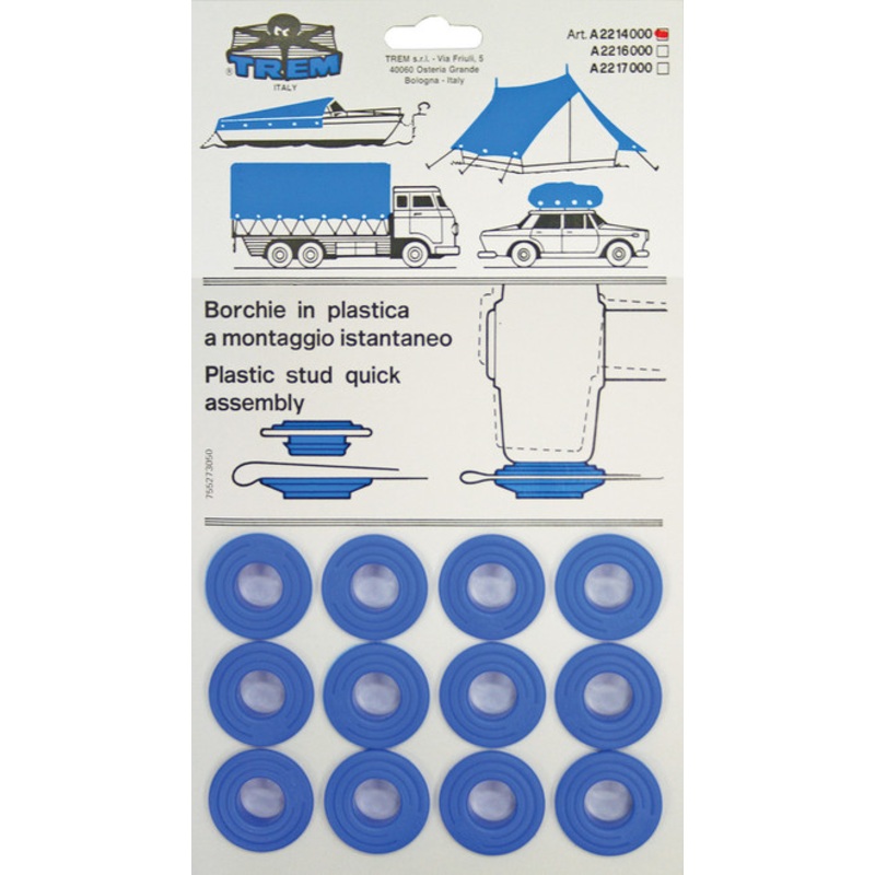 Plastic Eyelets for Canvas or Tarp – 12pack