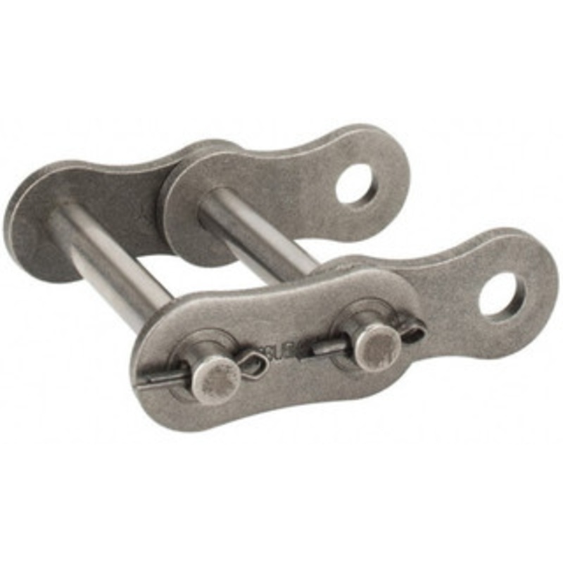 U.S. Tsubaki 1 Pitch, ANSI 80-2, Cottered Roller Chain Connecting Link Carbon Steel, For Use with Double Strand Chain 80-2CL – 92463363