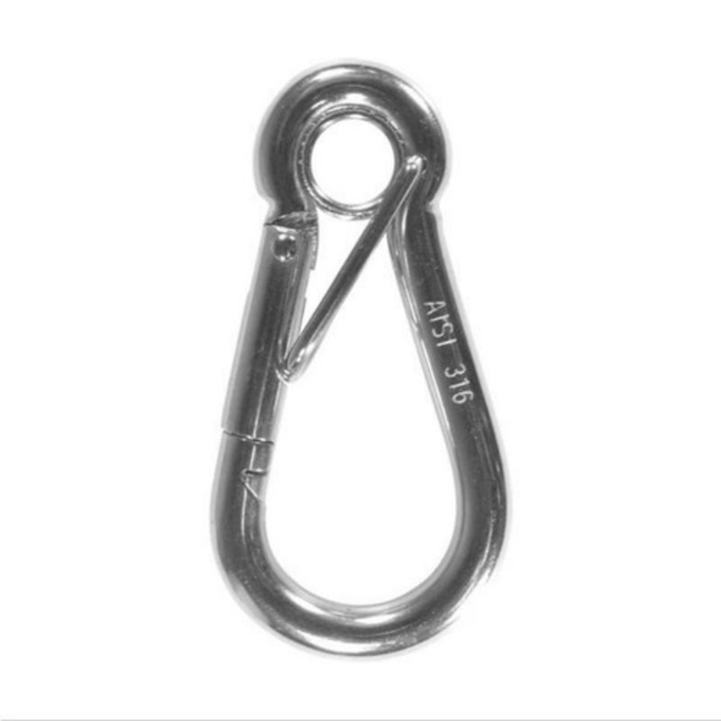 Snap Hook with safety bar 8mm