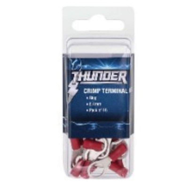 Thunder Crimp Terminal Ring Red 8.4mm