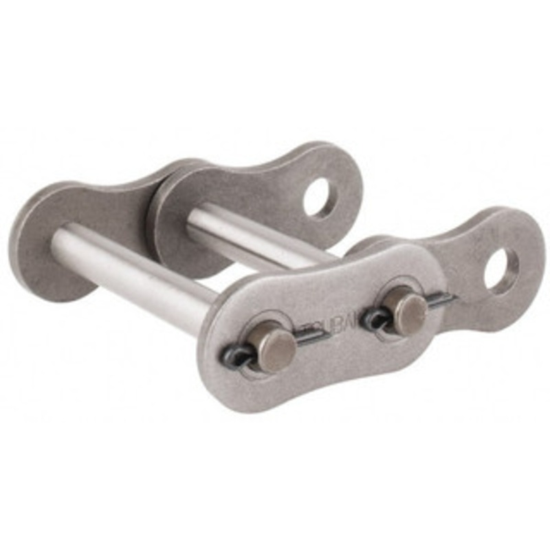 U.S. Tsubaki 2 Pitch, ANSI 160-2, Cottered Roller Chain Connecting Link Carbon Steel, For Use with Double Strand Chain 160-2CL – 92463611
