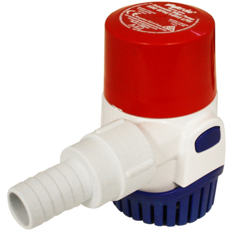 Rule 500 GPH Automatic Water-Sensing Bilge Pump 12v