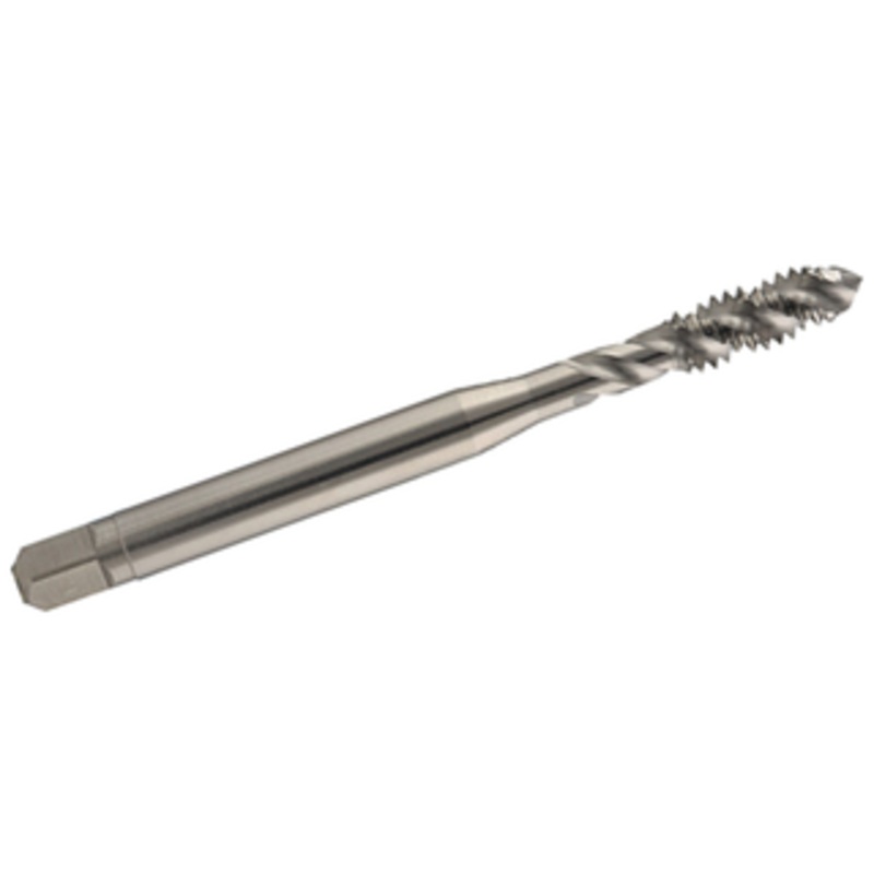 YMW Taps 2 Flute Vanadium H.S.S. Spiral Fluted Bottoming Tap, #2-56 Thread Size H2 Limit